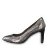 női elegáns bőr cipő  1-22405-21 907 Zinc Structure thumb