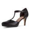 TAMARIS női felvezetőpántos cipő 1-24463-28 020 BLACK MATT thumb