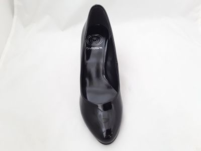 BUTDAM BOZENA  női alkalmi cipő fekete eco lakk 2