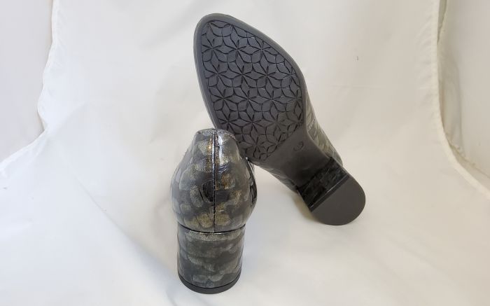 női elegáns bőr cipő  AF-713 v MULTI KROKODYL large