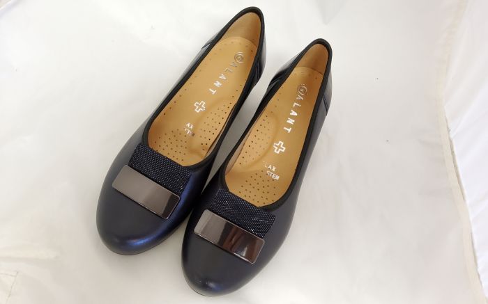 női elegáns bőr cipő 891 Granat Baflo/putino (sötétkék) large