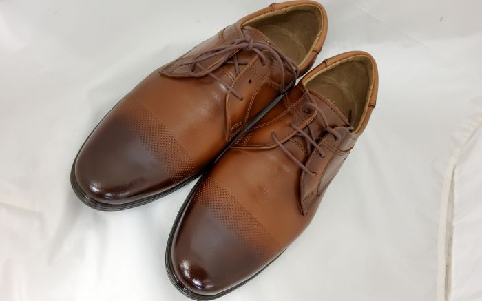 férfi bőr alkalmi cipő 877L  antik barna large