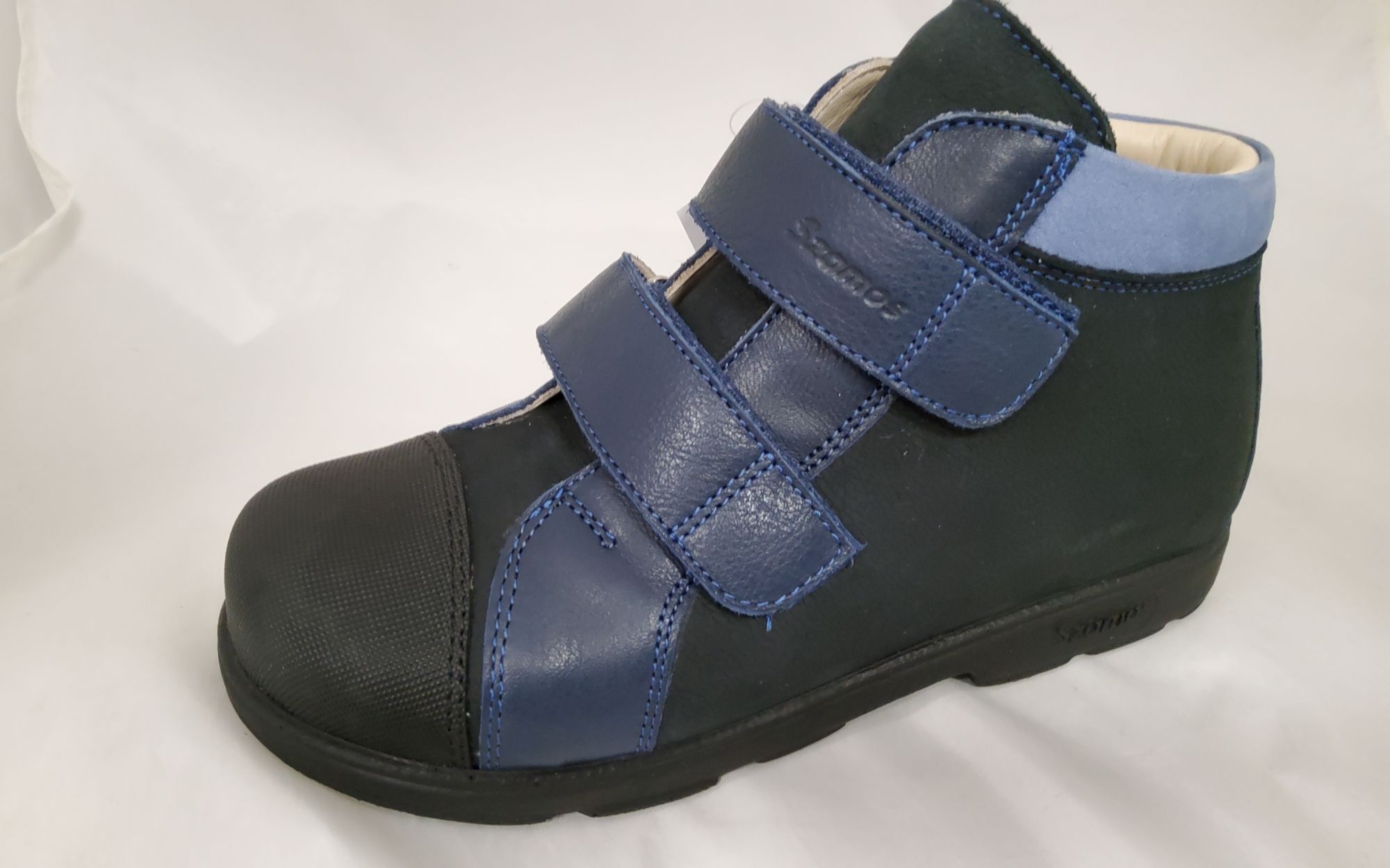 Szamos kölyök szupinált bőr cipő 1733-107093 kék 31-35 méretben