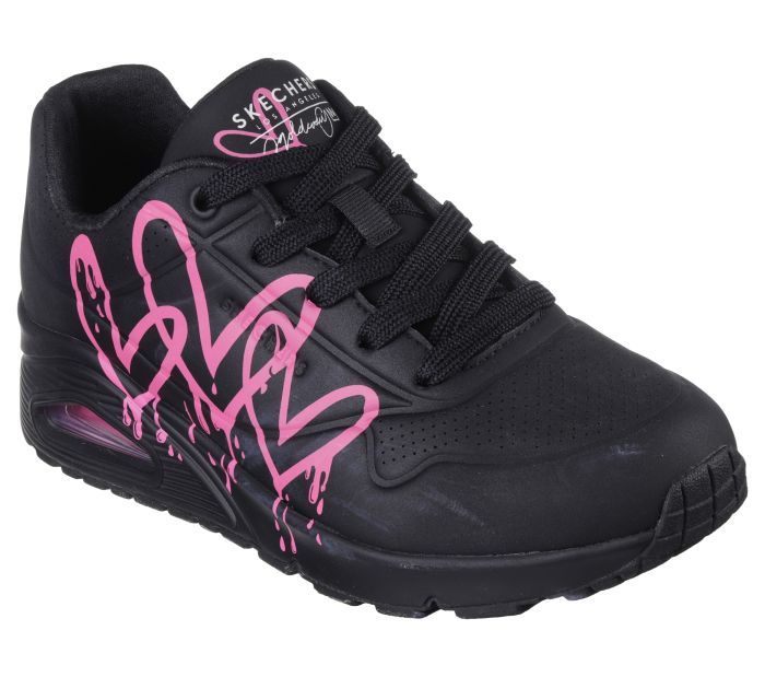 Skechers x JGoldcrown: Uno - Dripping In Love 177980 BKPK large