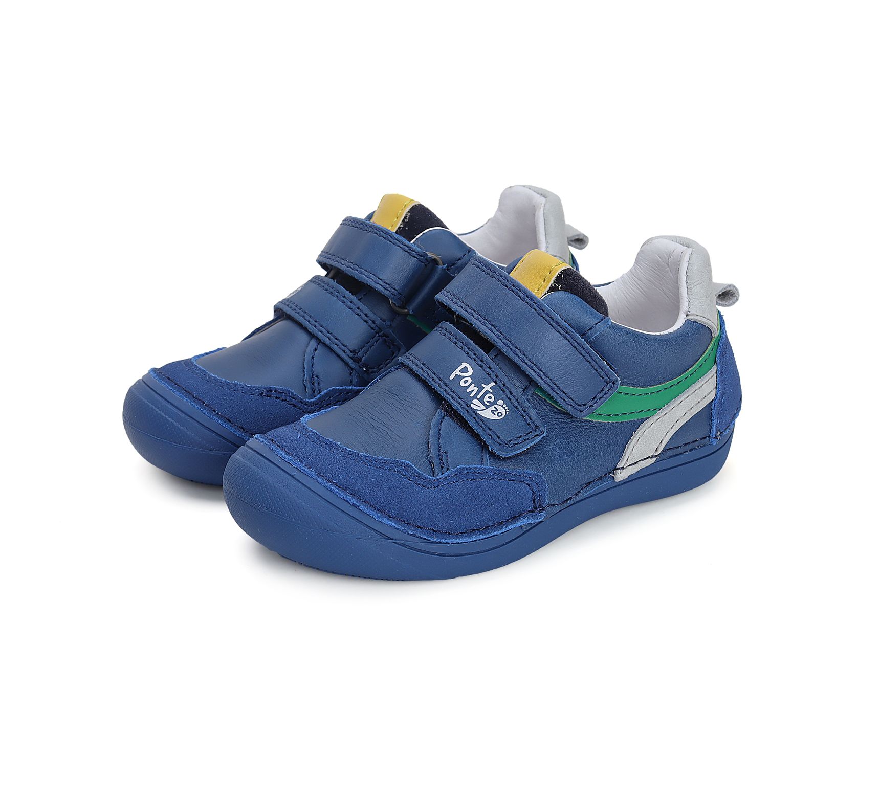 PONTE20 átmeneti bőr cipő DA03-4-1221 BERMUSDA BLUE 24-29  méretben