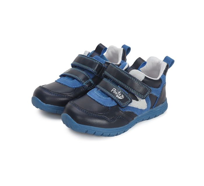PONTE20 átmeneti bőr cipő DA03-4-1723AL ROYAL BLUE  28-33 méretben large