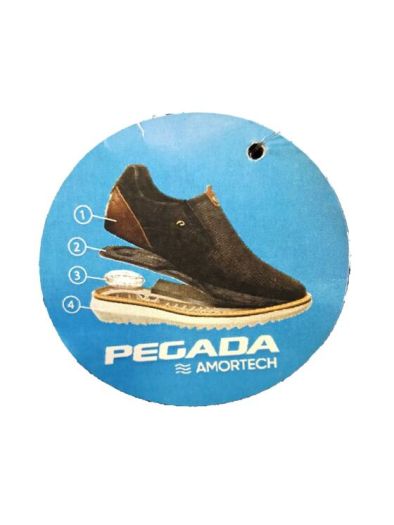 PEGADA EXTRA méretű férfi bőr félcipő 517457-05 ANILINA PRET/NAPA SOFT CARBON large