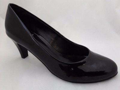 BUTDAM BOZENA  női alkalmi cipő fekete eco lakk 