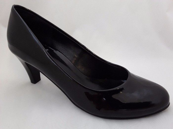 BUTDAM BOZENA  női alkalmi cipő fekete eco lakk  large