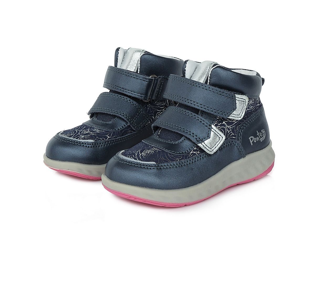 PONTE20 átmeneti bőr cipő DA06-3-993CL ROYAL BLUE 28-33 méretben