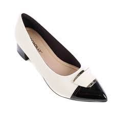 Női elegáns cipő 739032-1 off white preto