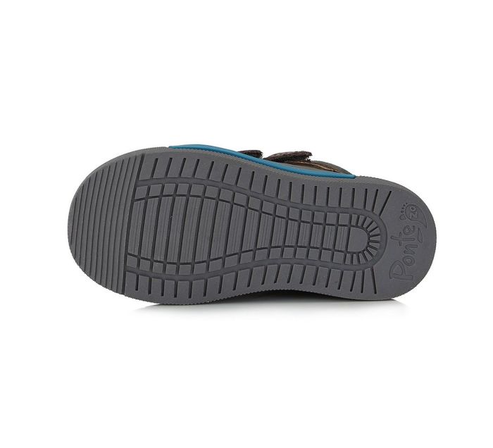 PONTE20 átmeneti bőr cipő DA06-3-920 DARK GREY 22-27 méretben large